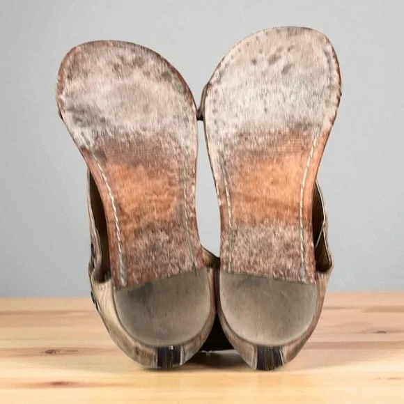 Bed Stu Soto Sandals Distressed in Tan Rustic Women’s Size 8 - Picture 12 of 13